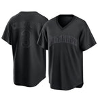 Silnrao S.Mariners #3 J.P. Crawford Player Black Replica Fashion T-shirt Stitched Jerseys