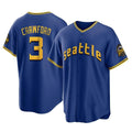 Silnrao S.Mariners #3 J.P. Crawford Player Royal City Connect Home Game Stitched Jerseys