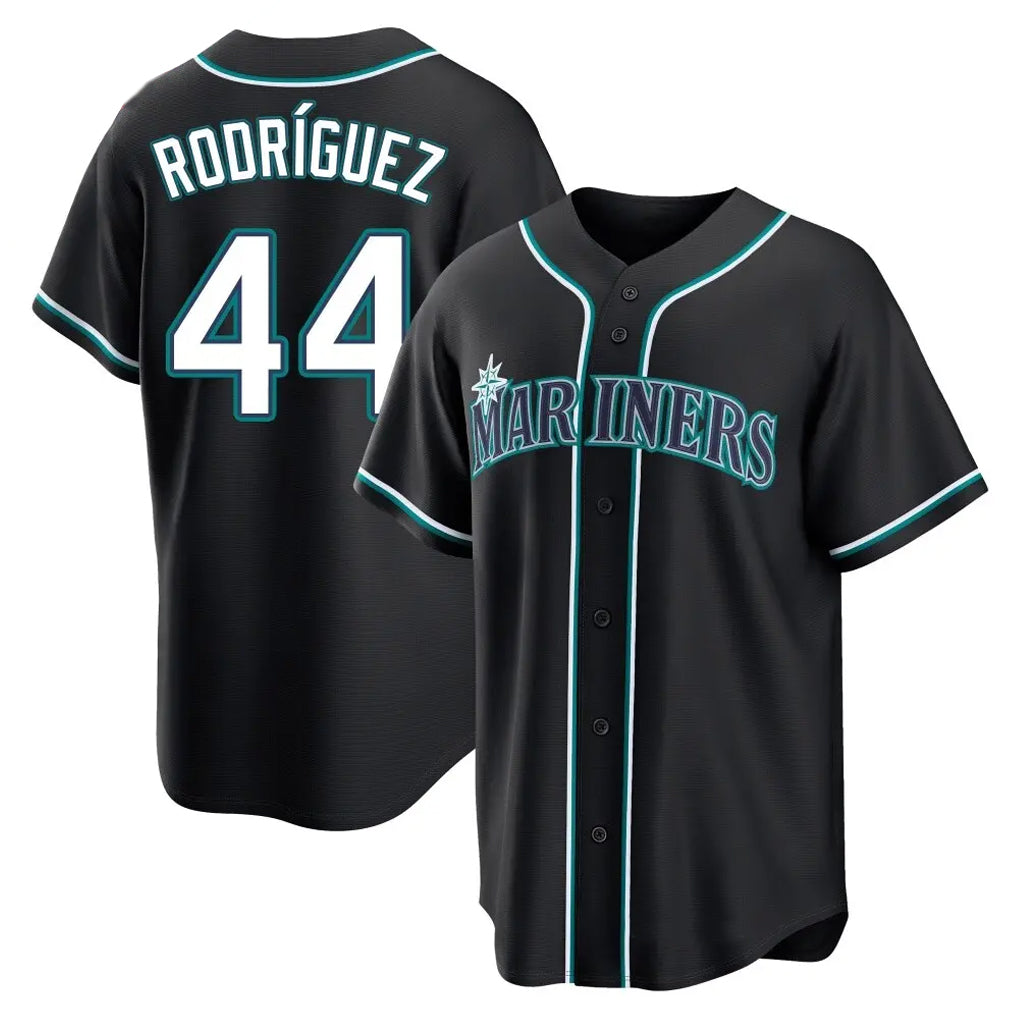 Silnrao S.Mariners #44 Julio Rodriguez Player Black Fashion Home Limited Stitched Jerseys