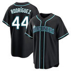 Silnrao S.Mariners #44 Julio Rodriguez Player Black Fashion Home Limited Stitched Jerseys
