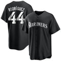 Silnrao S.Mariners #44 Julio Rodr¨ªguez Player Black Home Limited Stitched Jerseys