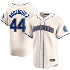 Silnrao S.Mariners #44 Julio Rodriguez Player Cream Home Limited Stitched Jerseys
