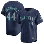 Silnrao S.Mariners #44 Julio Rodr¨ªguez Player Navy Home Limited Stitched Jerseys