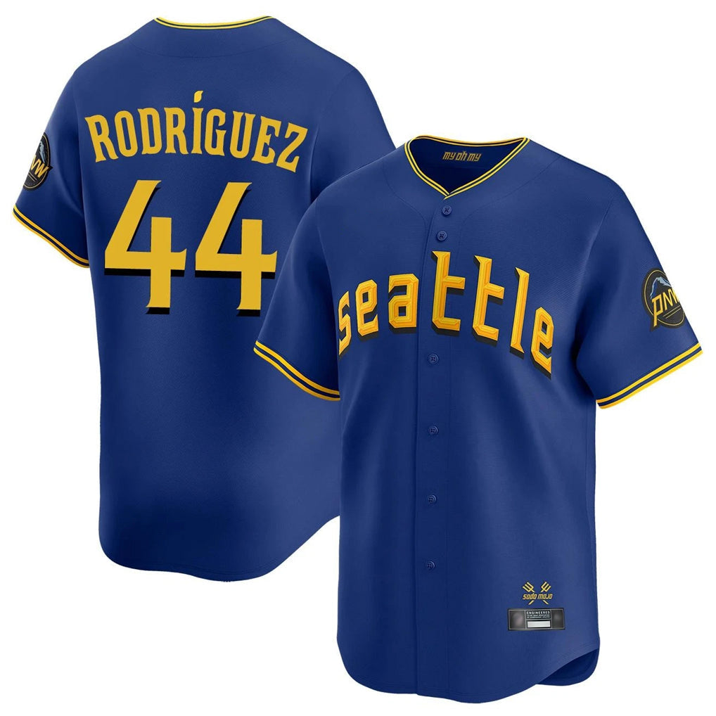 Silnrao S.Mariners #44 Julio Rodriguez Player Royal City Connect Home Limited Stitched Jerseys