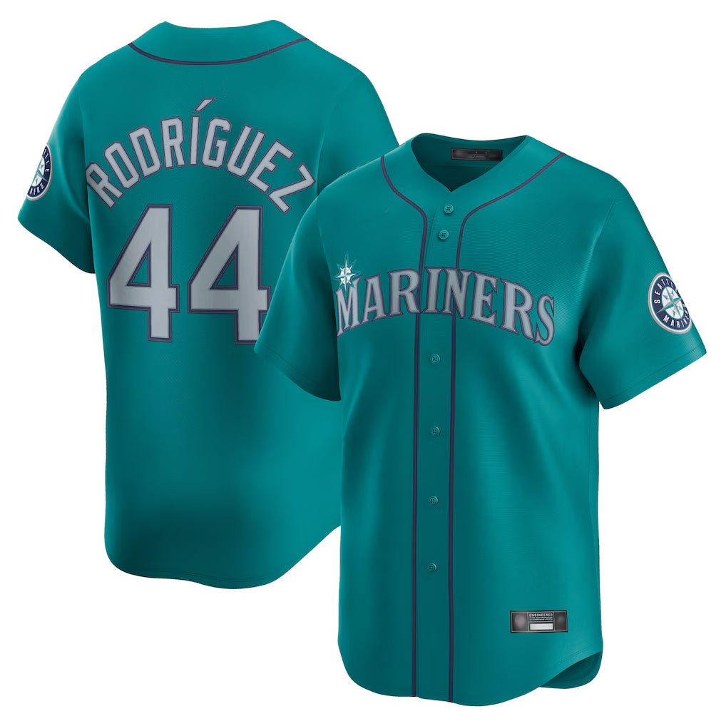 Silnrao S.Mariners #44 Julio Rodriguez Player Teal Home Limited Stitched Jerseys