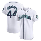 Silnrao S.Mariners #44 Julio Rodriguez Player White Home Limited Elite Stitched Jerseys