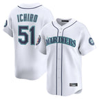 Silnrao S.Mariners #51 Ichiro Suzuki Player White 2025 National Hall of Fame Home Limited Stitched Jerseys