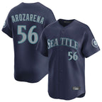 Silnrao S.Mariners #56 Randy Arozarena Player Navy Home Limited Stitched Jerseys