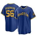 Silnrao S.Mariners #56 Randy Arozarena Player Royal Home Game Stitched Jerseys