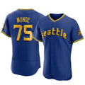 Silnrao S.Mariners #75 Andres Munoz Player Royal City Connect Home Limited Elite Stitched Jerseys