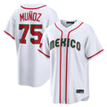 Silnrao S.Mariners #75 Andres Munoz Player White 2026 World Classic Home Limited Stitched Jerseys