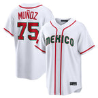 Silnrao S.Mariners #75 Andres Munoz Player White 2026 World Classic Home Limited Stitched Jerseys