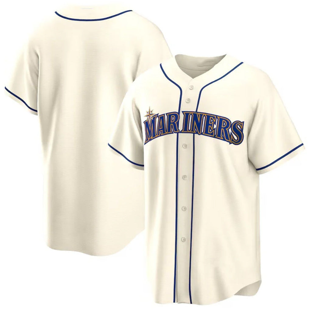 Silnrao S.Mariners ## Mariners Blank Player Cream Home Game Stitched Jerseys