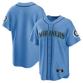 Silnrao S.Mariners ## Mariners Blank Player Light Blue Home Limited Stitched Jerseys