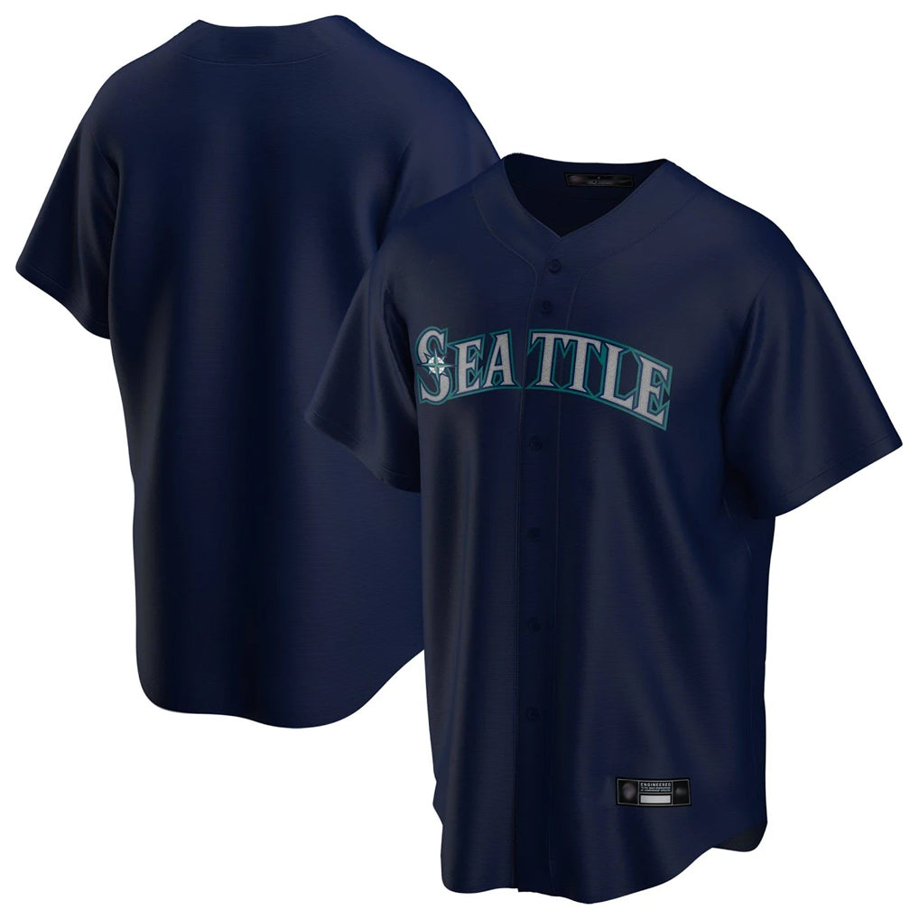 Silnrao S.Mariners ## Mariners Blank Player Navy Home Game Stitched Jerseys