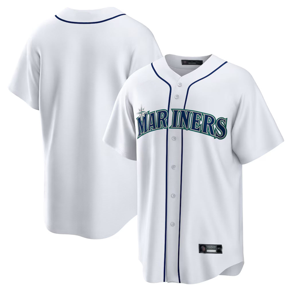 Silnrao S.Mariners ## Mariners Blank Player White Home Game Stitched Jerseys
