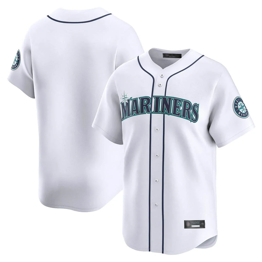 Silnrao S.Mariners ## Mariners Blank Player White Home Limited Stitched Jerseys