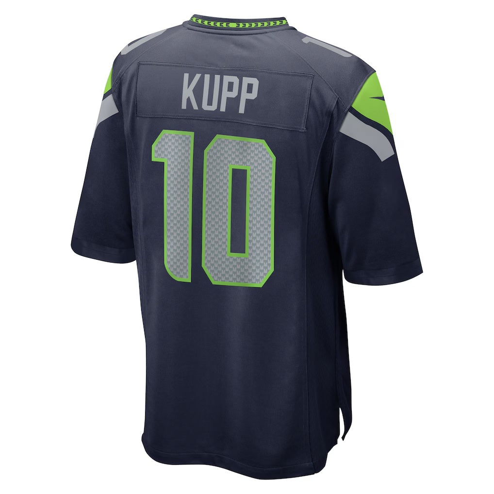 Silnrao S.Seahawks #10 Cooper Kupp College Navy Team 50th Season Game Stitched Jerseys