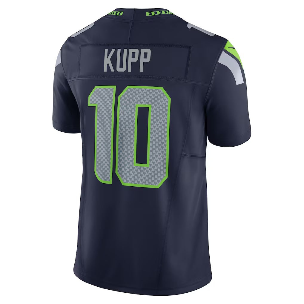 Silnrao S.Seahawks #10 Cooper Kupp College Navy Team Vapor F.U.S.E. Limited Stitched Jerseys
