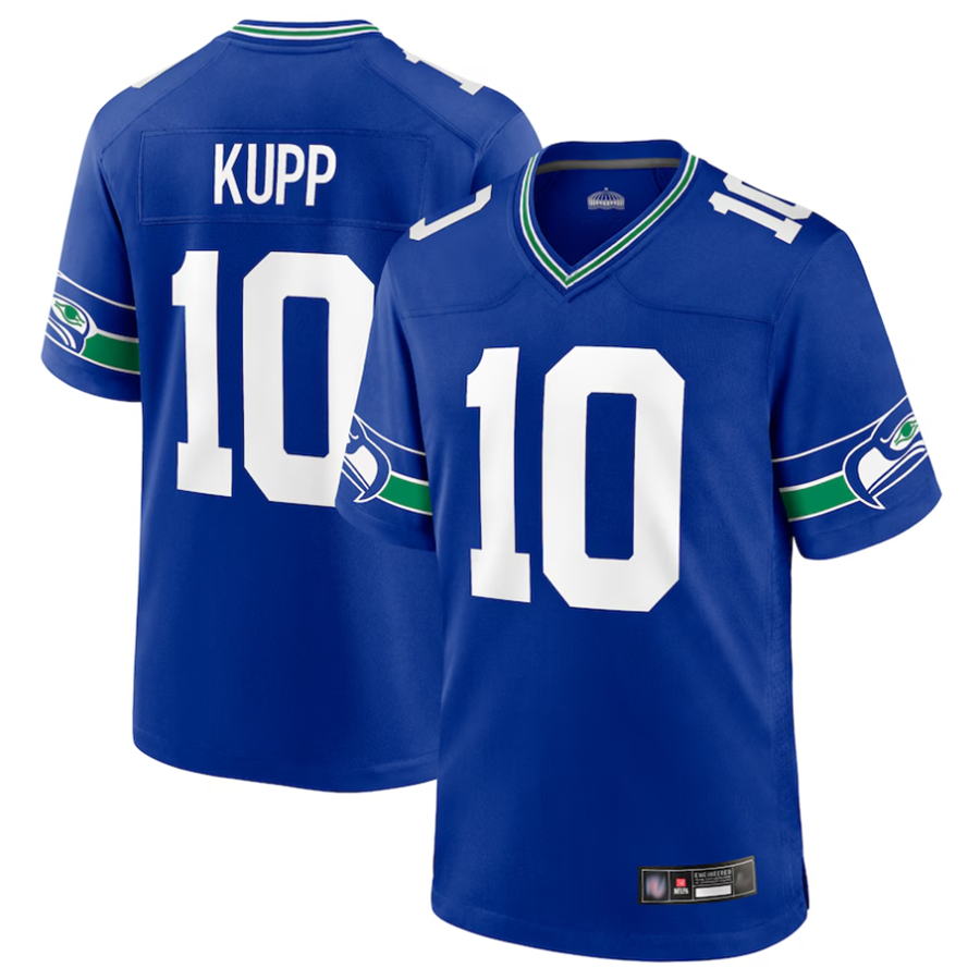 Silnrao S.Seahawks #10 Cooper Kupp Player Royal Game Stitched Jerseys