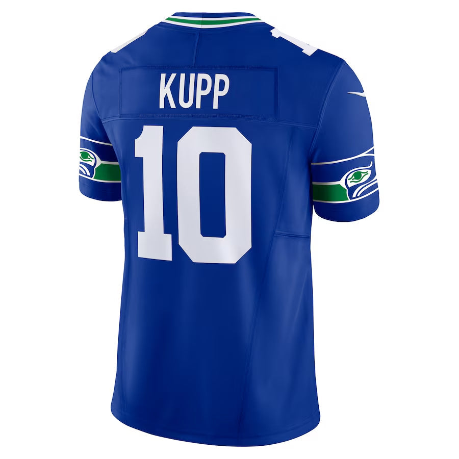 Silnrao S.Seahawks #10 Cooper Kupp Player Royal Vapor F.U.S.E. Limited Stitched Jerseys