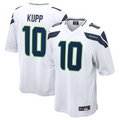 Silnrao S.Seahawks #10 Cooper Kupp Player White Replica Game Stitched Jerseys