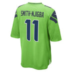 Silnrao S.Seahawks #11 Jaxon Smith-Njigba Neon Green Game Stitched Jerseys
