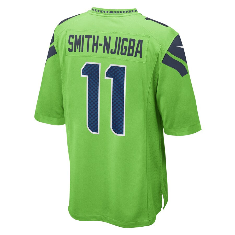 Silnrao S.Seahawks #11 Jaxon Smith-Njigba Neon Green Game Stitched Jerseys