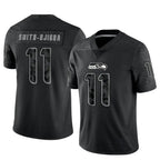 Silnrao S.Seahawks #11 Jaxon Smith-Njigba Player Black Limited Reflective Stitched Jerseys