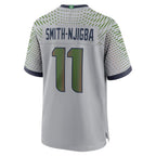 Silnrao S.Seahawks #11 Jaxon Smith-Njigba Player Grey Rivalries Collection Game Stitched Jerseys