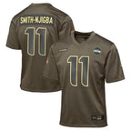 Silnrao S.Seahawks #11 Jaxon Smith-Njigba Player Olive Salute to Service Game Stitched Jerseys