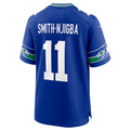 Silnrao S.Seahawks #11 Jaxon Smith-Njigba Royal Throwback Player Game Jersey American Stitched Jerseys