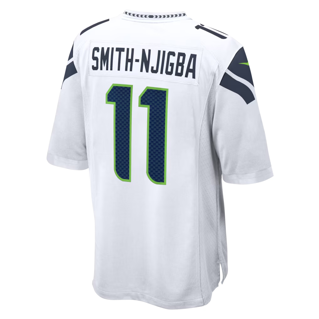 Silnrao S.Seahawks #11 Jaxon Smith-Njigba White Game Stitched Jerseys