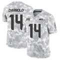 Silnrao S.Seahawks #14 Sam Darnold Player Arctic Camo Salute to Service Limited Football Jerseys