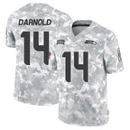 Silnrao S.Seahawks #14 Sam Darnold Player Arctic Camo Salute to Service Limited Football Jerseys