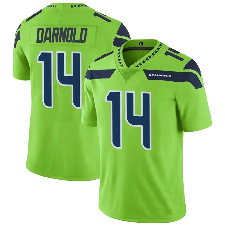 Silnrao S.Seahawks #14 Sam Darnold Player Green Vapor Limited Football Jerseys