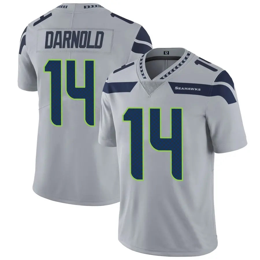 Silnrao S.Seahawks #14 Sam Darnold Player Grey Vapor Limited Football Jerseys