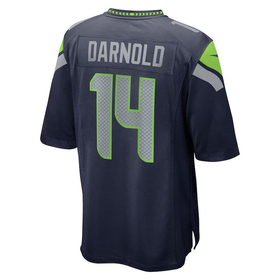 Silnrao S.Seahawks #14 Sam Darnold Player Navy Home Game Football Jerseys