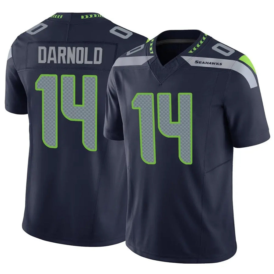 Silnrao S.Seahawks #14 Sam Darnold Player Navy Vapor F.U.S.E. Limited Football Jerseys