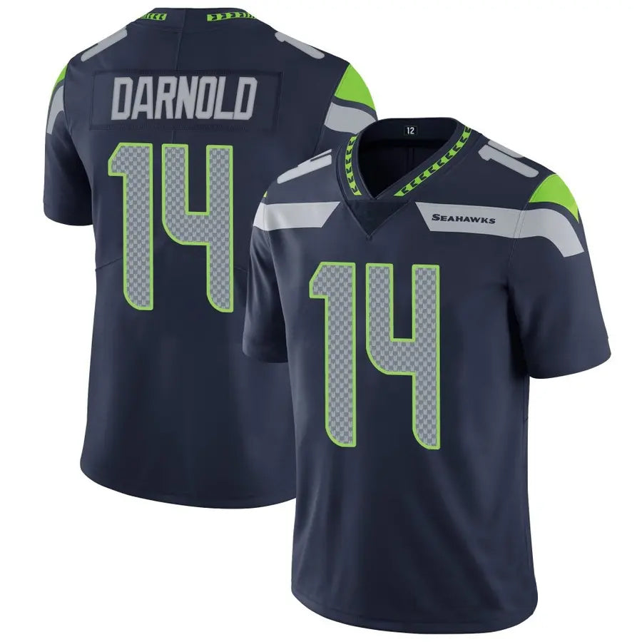 Silnrao S.Seahawks #14 Sam Darnold Player Navy Vapor Limited Football Jerseys