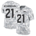 Silnrao S.Seahawks #21 Devon Witherspoon Player Arctic Camo Salute to Service Limited Stitched Jerseys