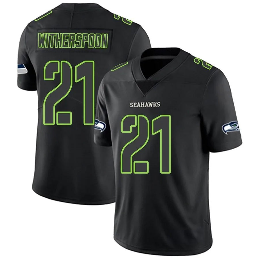 Silnrao S.Seahawks #21 Devon Witherspoon Player Black Impact Limited Stitched Jerseys