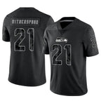 Silnrao S.Seahawks #21 Devon Witherspoon Player Black RFLCTV Limited Stitched Jerseys