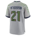 Silnrao S.Seahawks #21 Devon Witherspoon Player Gray Rivalries Collection Game Stitched Jerseys