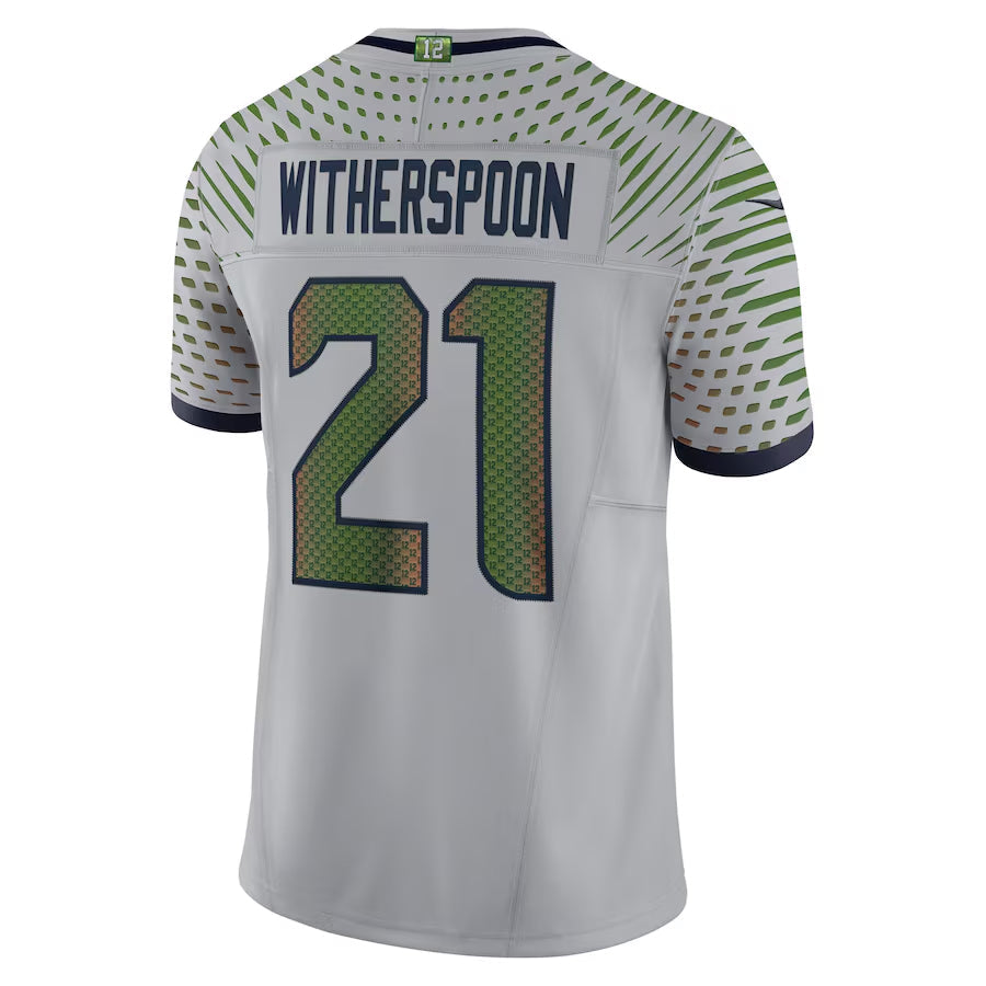 Silnrao S.Seahawks #21 Devon Witherspoon Player Gray Rivalries Collection Limited Stitched Jerseys