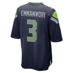 Silnrao S.Seahawks #3 Nick Emmanwori College Navy Team Game Stitched Jerseys