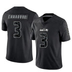 Silnrao S.Seahawks #3 Nick Emmanwori Player Black RFLCTV Limited Football Jerseys