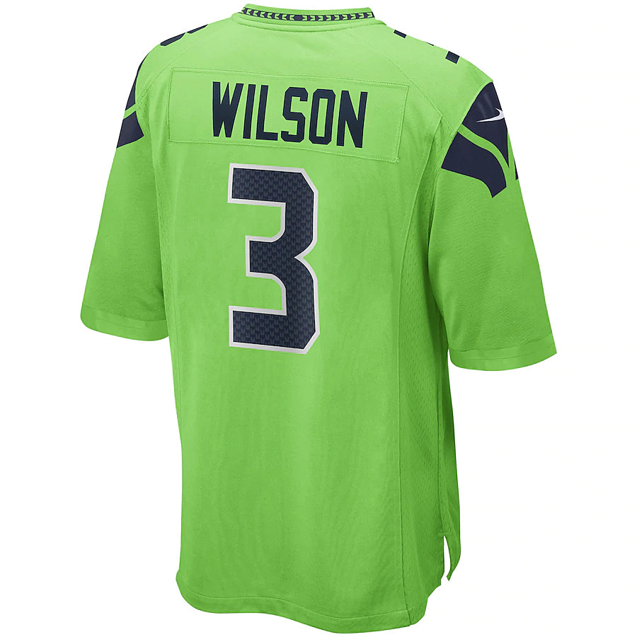 Silnrao S.Seahawks #3 Nick Emmanwori Player Green Game Football Jerseys