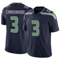 Silnrao S.Seahawks #3 Nick Emmanwori Player Navy Vapor F.U.S.E. Limited Football Jerseys