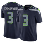 Silnrao S.Seahawks #3 Nick Emmanwori Player Navy Vapor F.U.S.E. Limited Football Jerseys